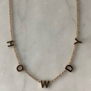 CHRISTINA GREENE HOWDY NECKLACE 18K